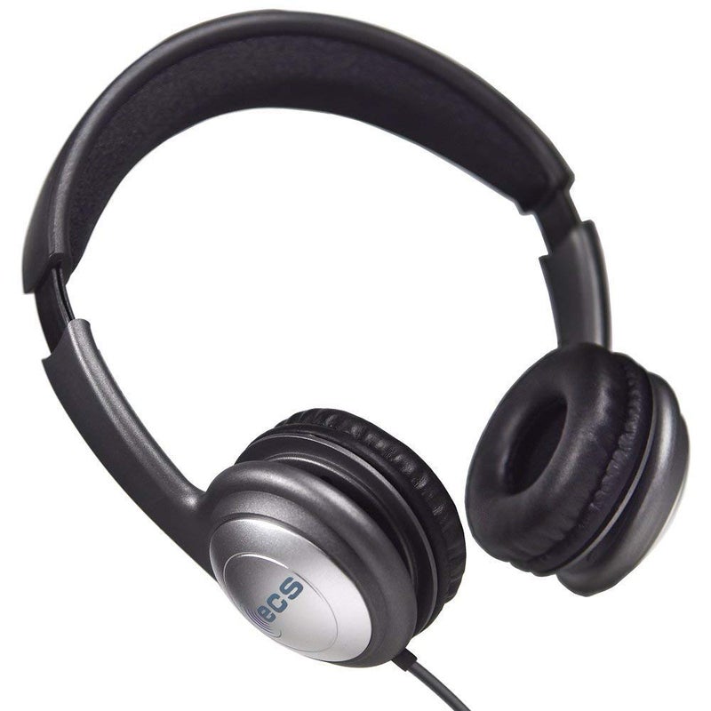 ECS WordSlinger Over Head USB Transcription Headset, Medical Transcriber Equipment Earphones with Leatherette Cushioning, Transcribing Headphones with Volume Control - Image 4